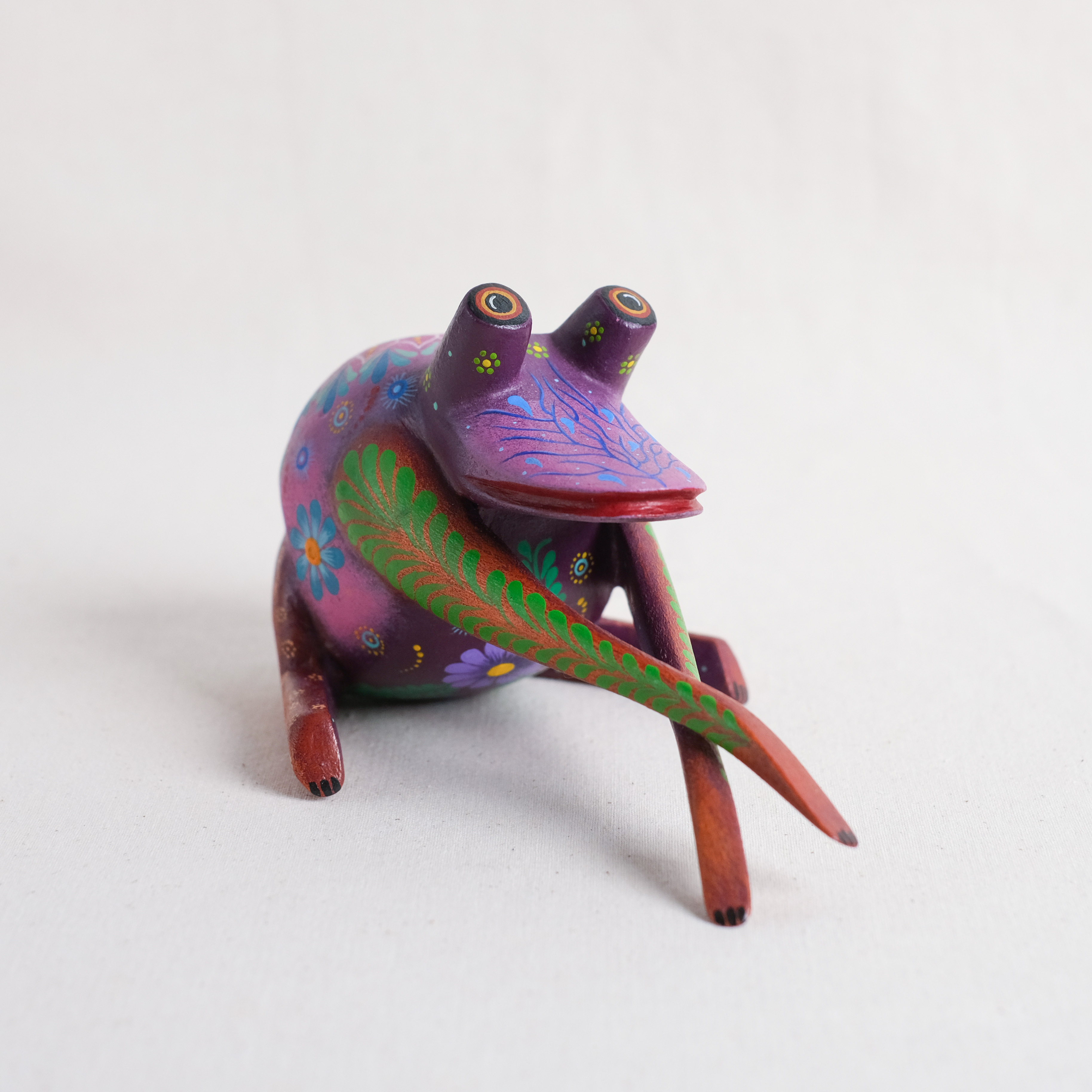 神獸手工木雕｜Rana Mano Crucada｜墨西哥