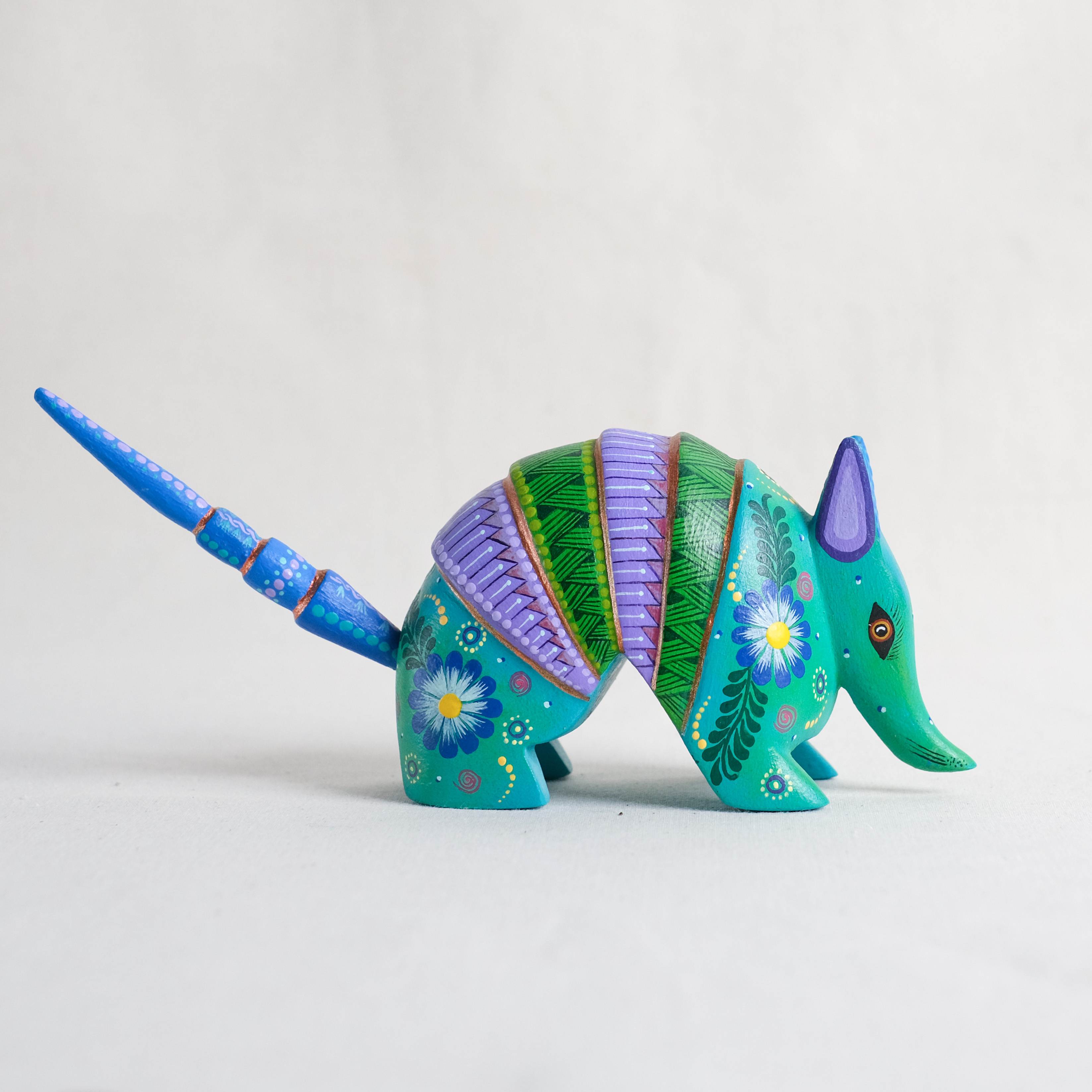 神獸手工木雕｜Armadillo Verde｜墨西哥