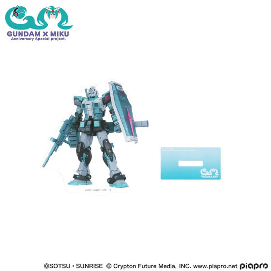 234902 Pbandai 預訂 2025/10月 ガンダム45周年 × 初音ミク アクリルスタンド RX-78-2 ガンダム [初音ミクVer.] （スタンダードサイズ） 細size