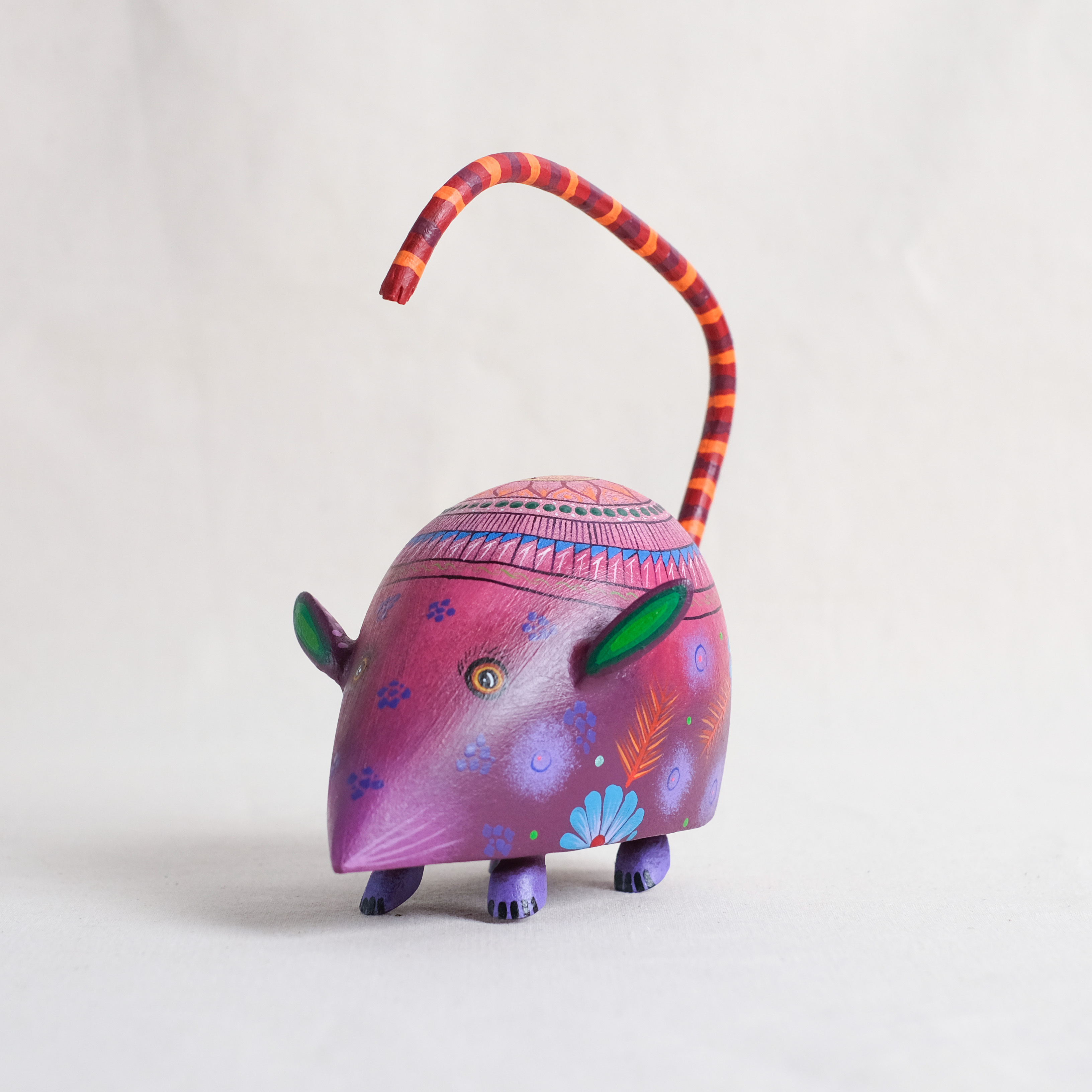 神獸手工木雕｜Raton Bola Grande｜墨西哥