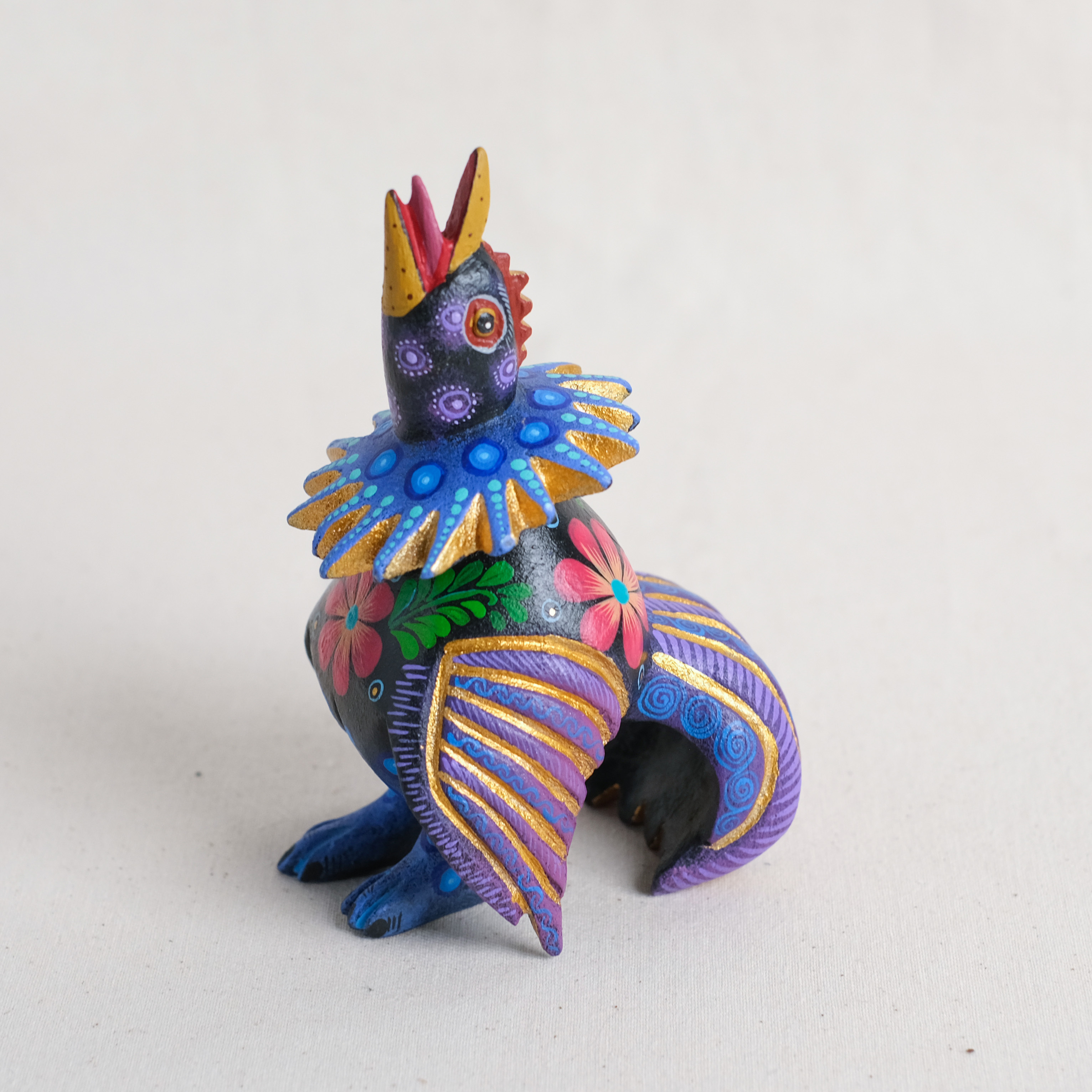 神獸手工木雕｜Gallo Picoarriba｜墨西哥