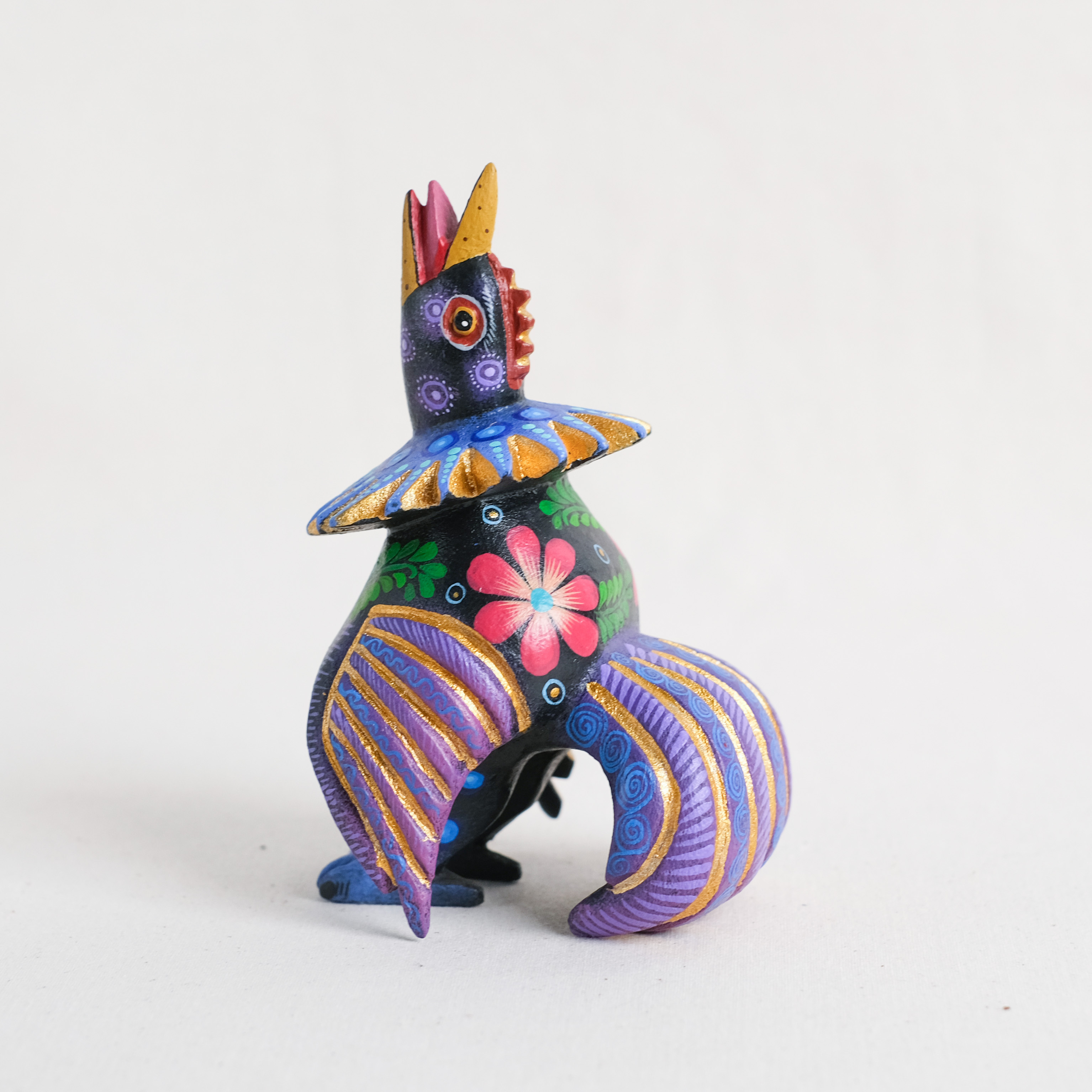 神獸手工木雕｜Gallo Picoarriba｜墨西哥