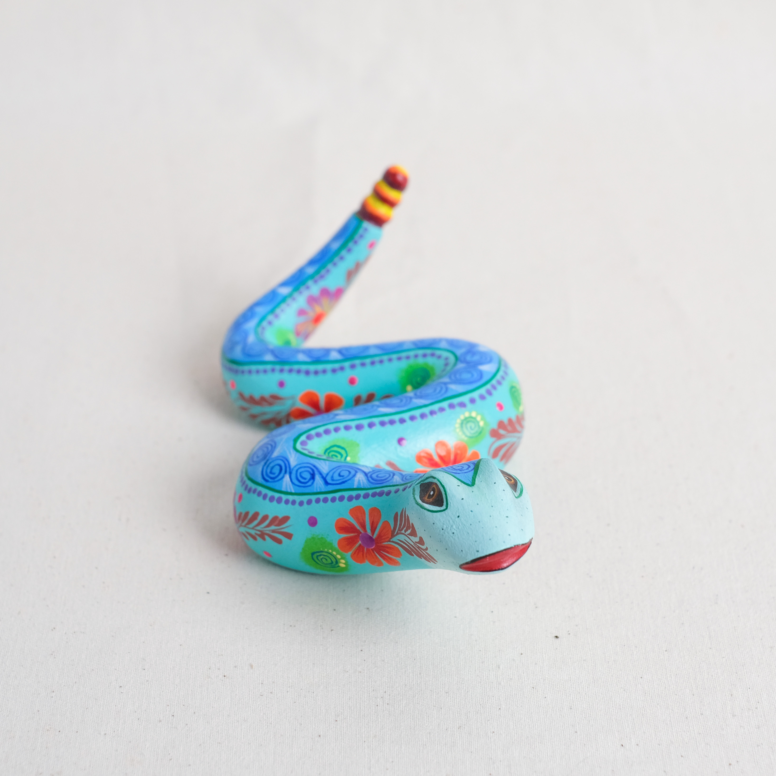 神獸手工木雕｜Serpientes Grandes 01｜墨西哥