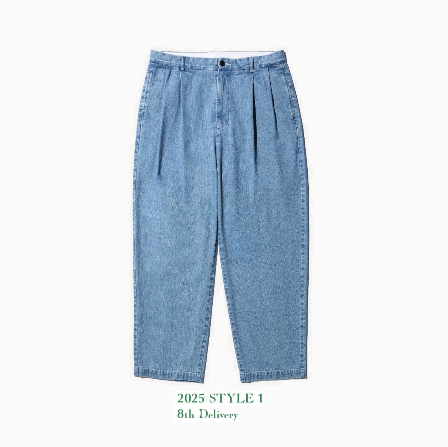 A.PRESSE 2025 S/S TYPE.1 DENIM TROUSERS (25SAP-04-08H) - BLEACH PRE ORDER ITEM (預訂中)