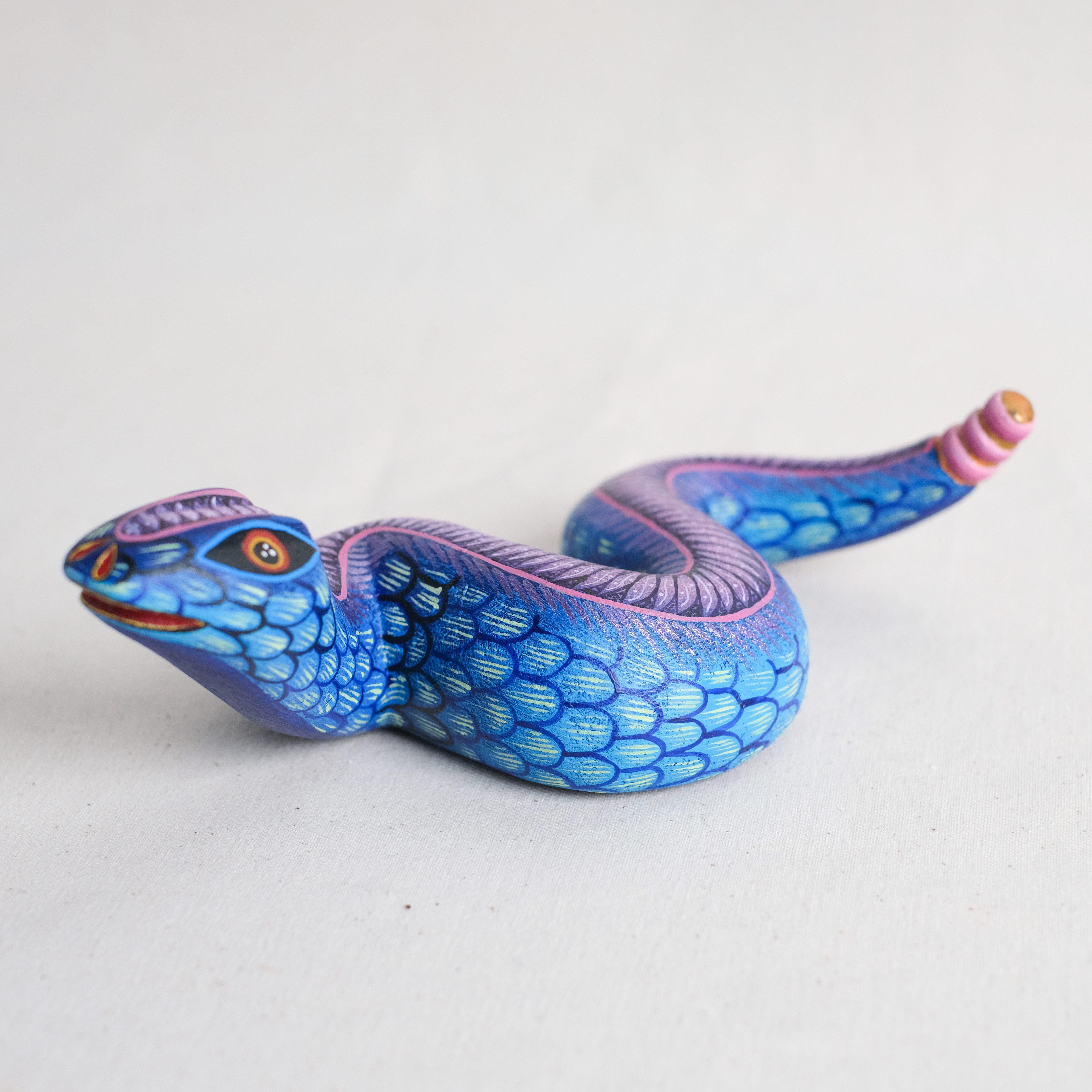 神獸手工木雕｜Serpientes Grandes 05｜墨西哥