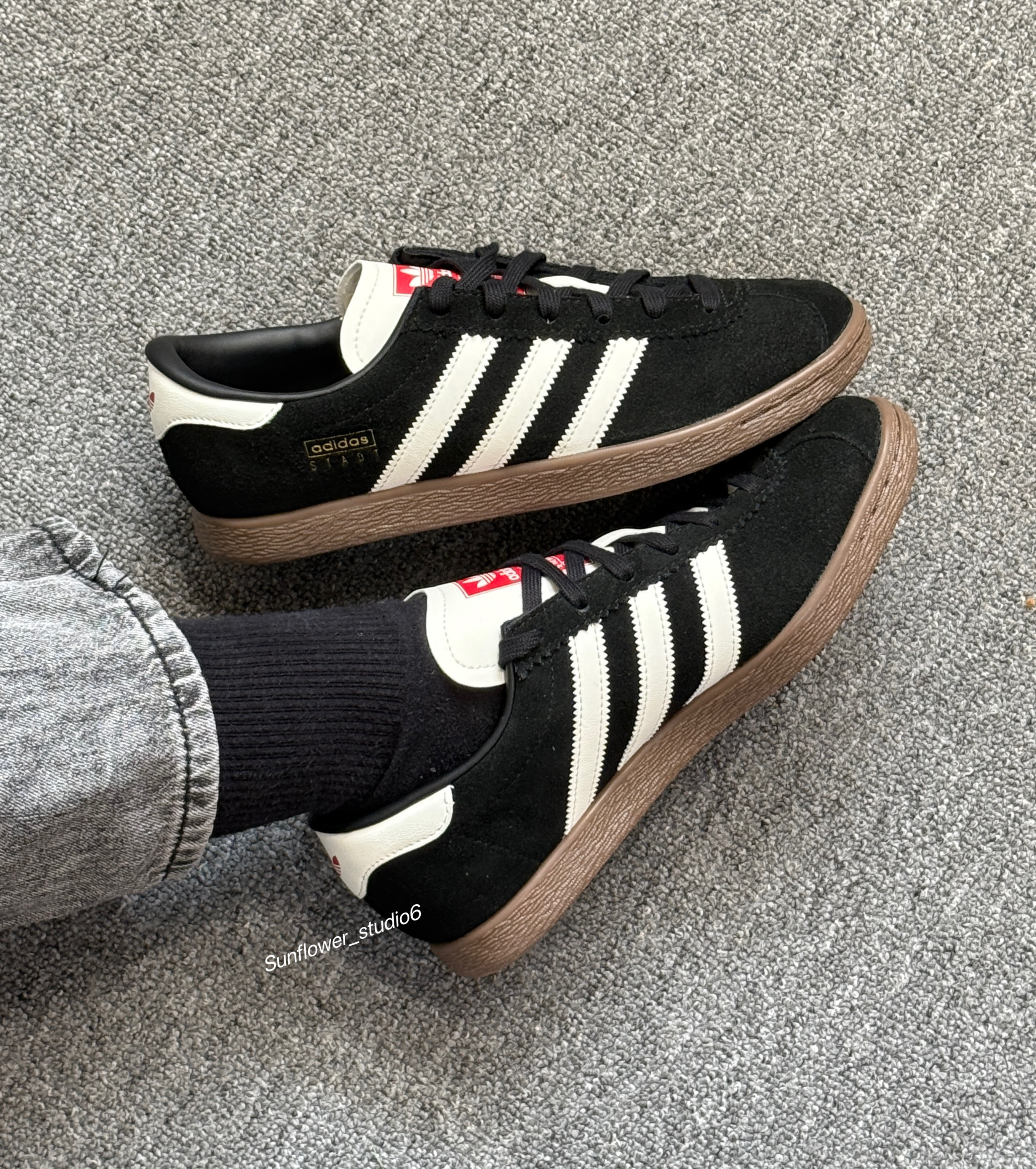 Adidas Originals Stadt 黑糖餅乾 黑白色 麂皮 焦糖底 復古 德訓鞋 T頭鞋 JR6344/預購