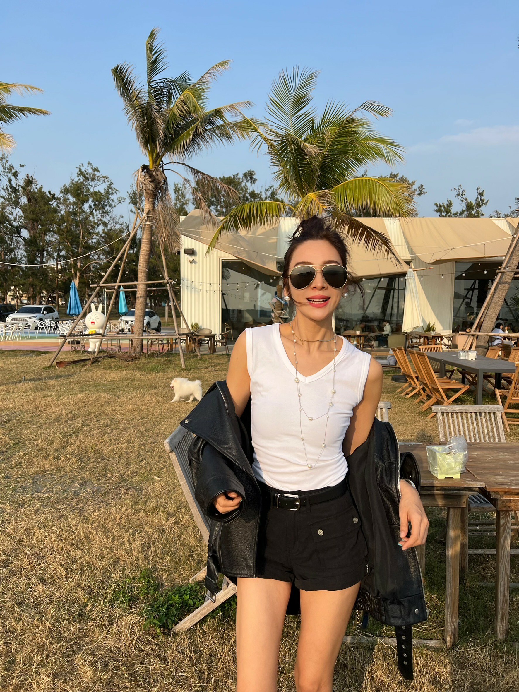 大口袋工裝低腰短褲