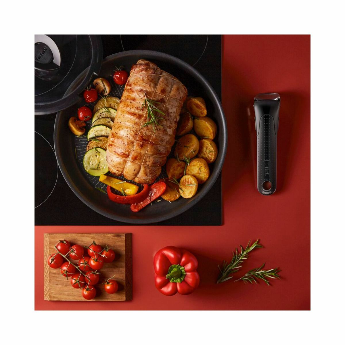 Tefal Ingenio 7pcs Set Red L7909093