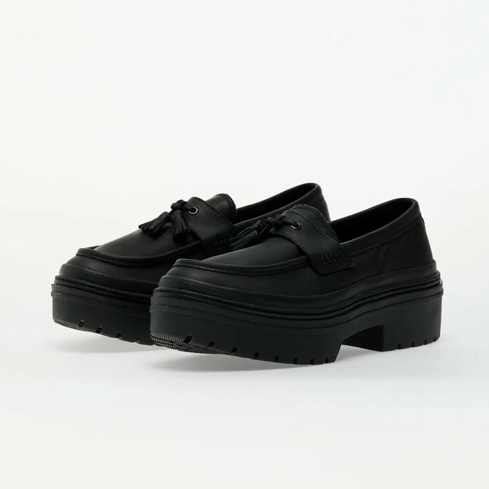 女鞋 CONVERSE CTAS LUGGED HEEL LOAFER OX 黑色 厚底增高 流蘇 低筒 皮鞋 樂福鞋 休閒鞋【A14707C】