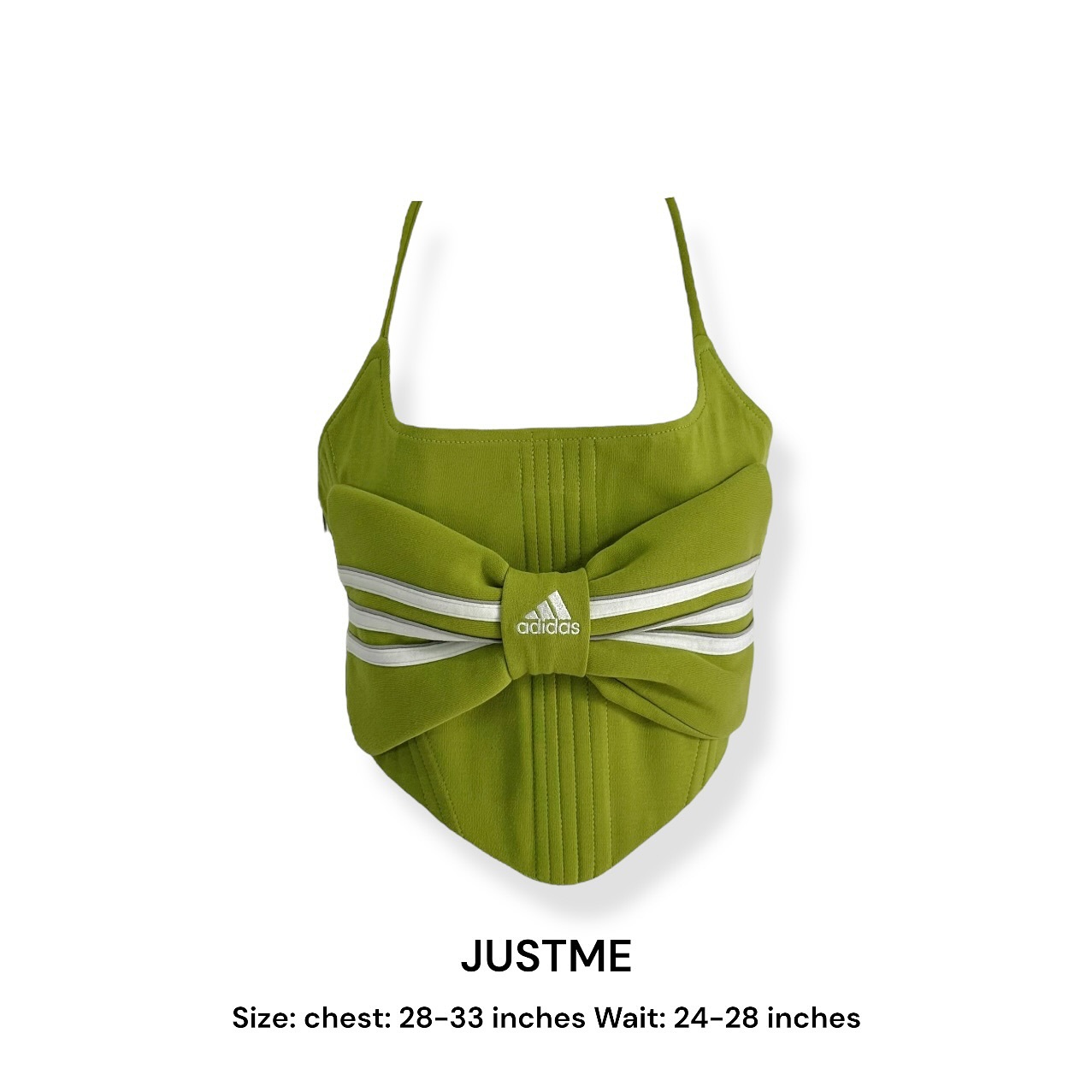 JUSTME - 【現貨】泰國復古Remake大蝴蝶結後綁頸馬甲