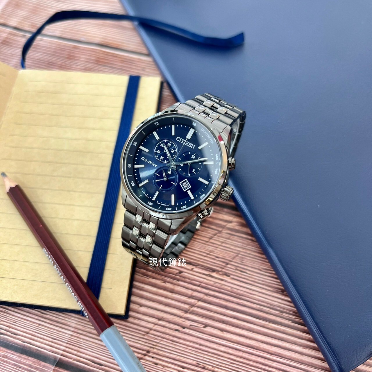 【CITIZEN 星辰】 GENTS系列 亞洲限定 光動能經典計時腕錶AT2577-57L 42mm 現代鐘錶