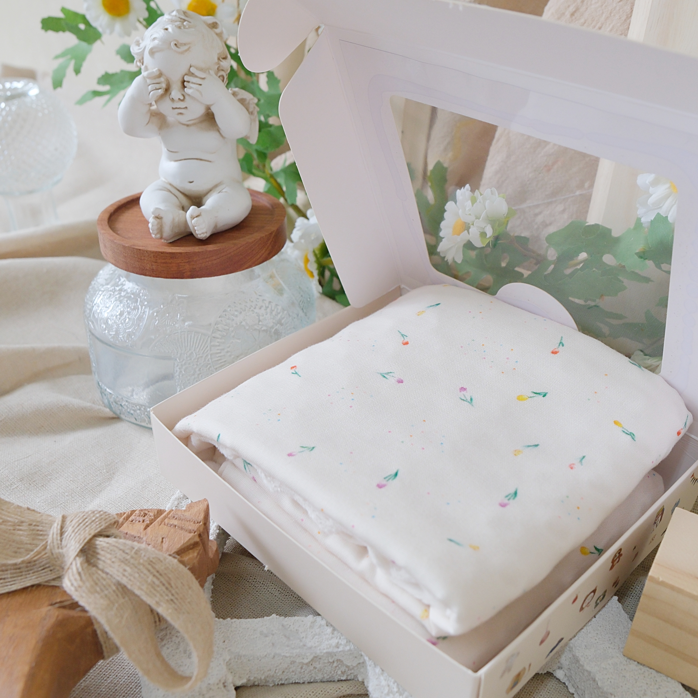 Hi Y.P store-嬰兒車蓋毯-獨家設計款-點點鬱金香