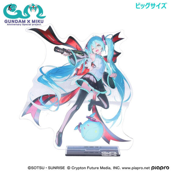 234910 Pbandai 預訂 2025/10月 ガンダム45周年 × 初音ミク ビッグアクリルスタンド 初音ミク×エールストライクガンダム 大size