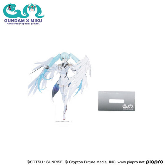 234906 Pbandai 預訂 2025/10月 ガンダム45周年 × 初音ミク アクリルスタンド 初音ミク×ウイングガンダムゼロEW（スタンダードサイズ） 細size