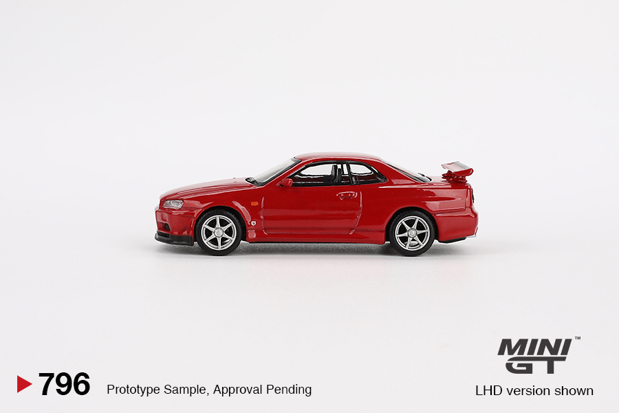 Mini GT 1/64 Nissan Skyline GT-R (R34)&nbsp; V-Spec Active Red