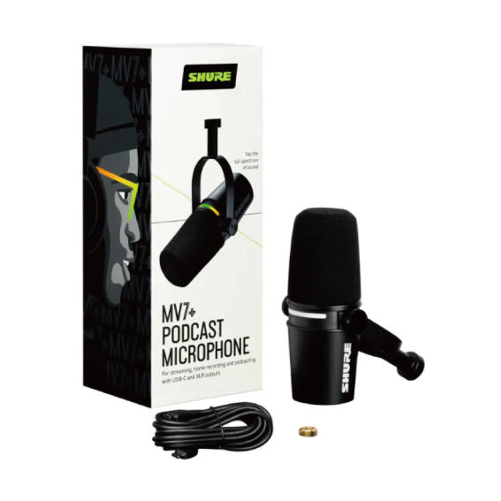 Shure  MV7+ Podcast Microphone 動圈式麥克風<香港行貨>