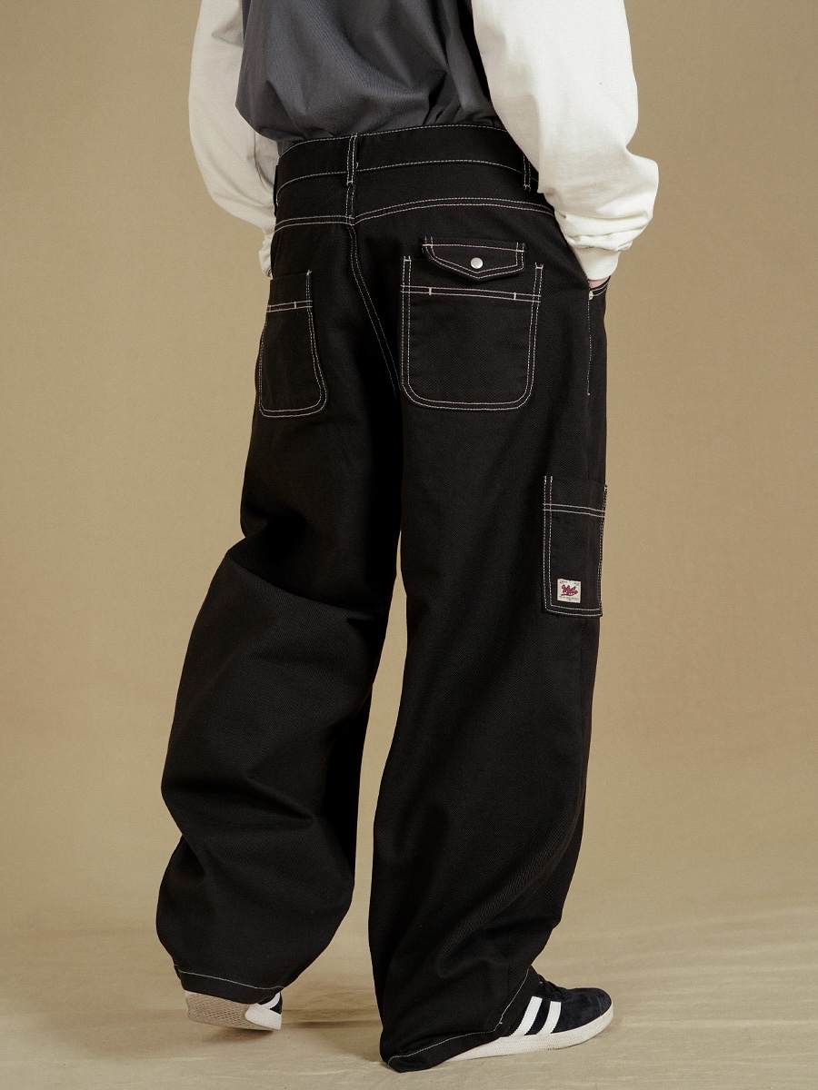 <預購> 韓國WV PROJECT 復古車線工裝褲