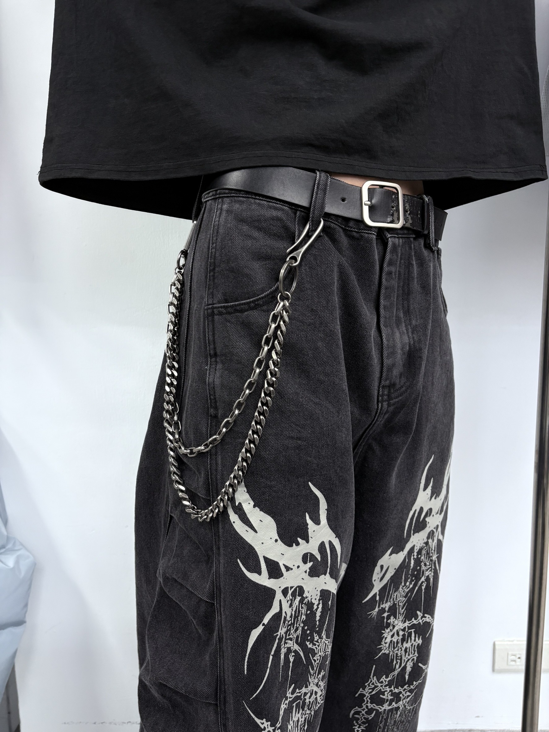 (GOAL) 雙層 金屬 鍊條 褲鍊