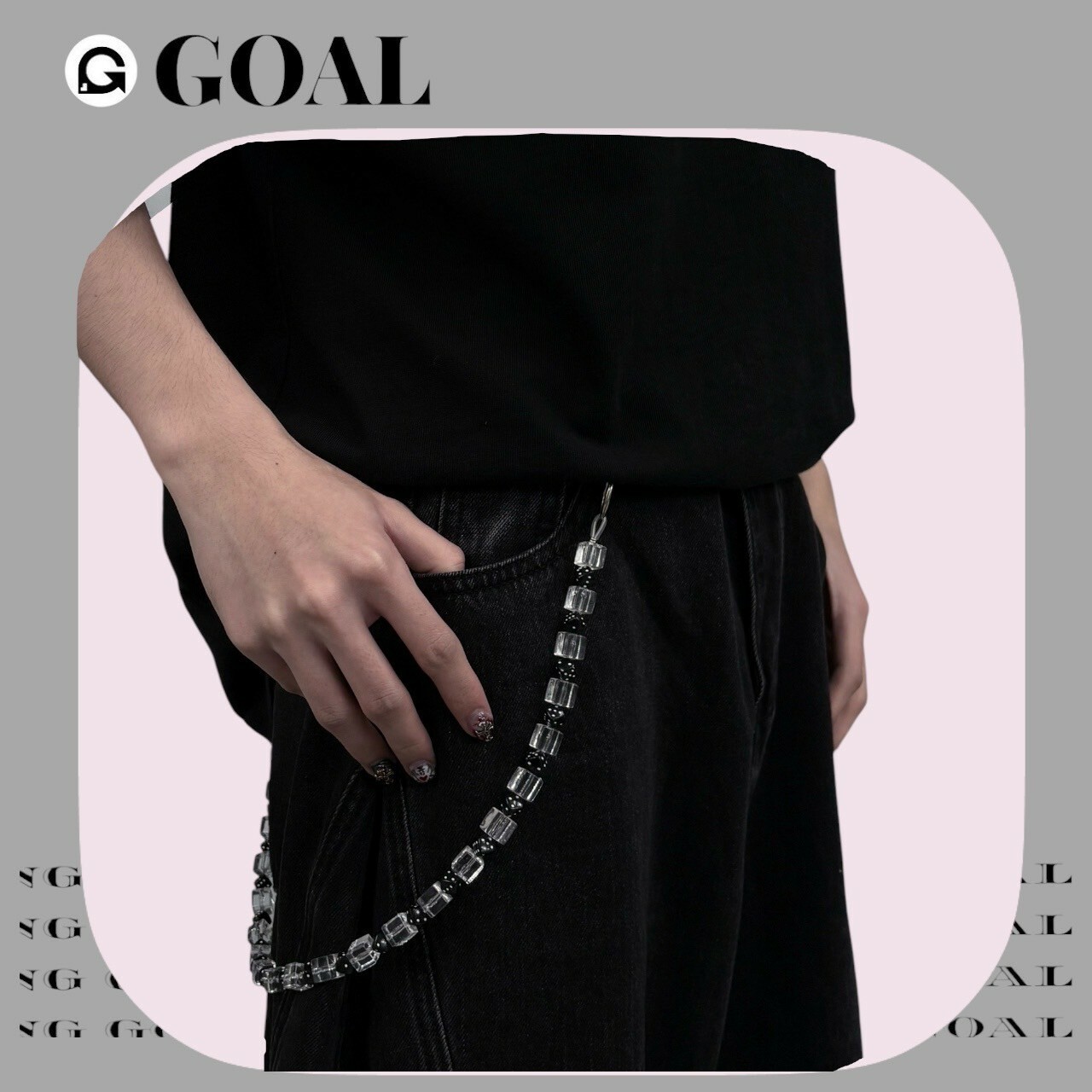 (GOAL) 美式 骰子 冰塊  鍊條 褲鍊