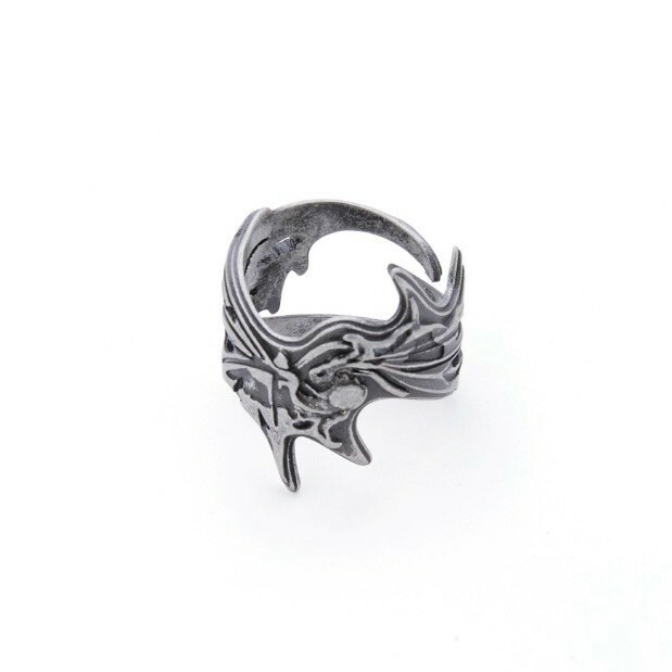 Fe3c 舊化龍紋戒指 Dragon Wing Ring 925銀