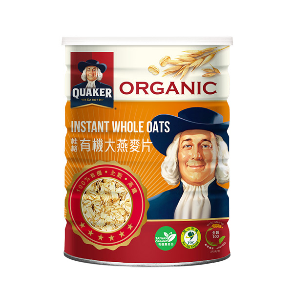 桂格 有機大燕麥片730g[滿2件+1元多1件活動商品，請勿直接購買]