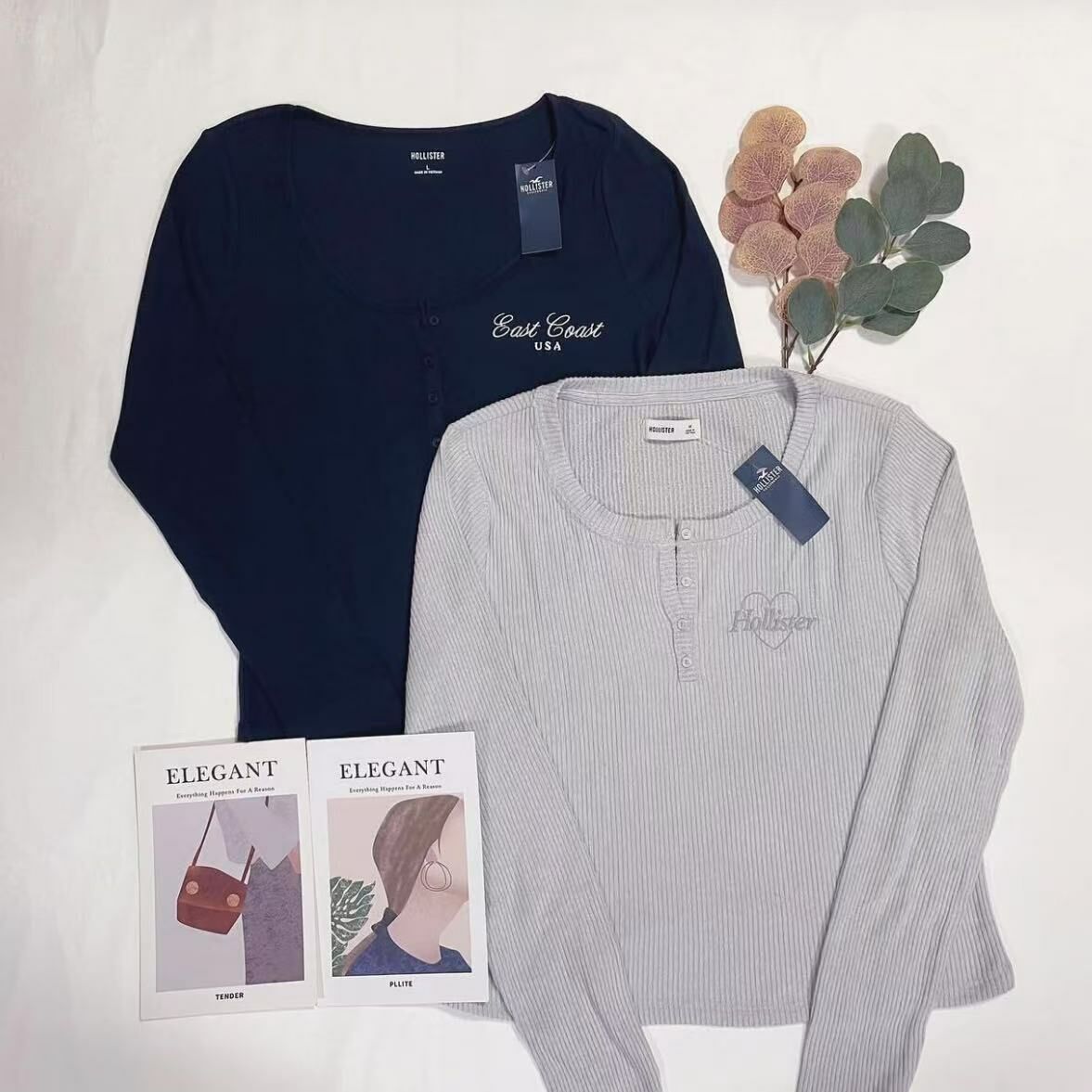 HOLLISTER BUTTON TOP