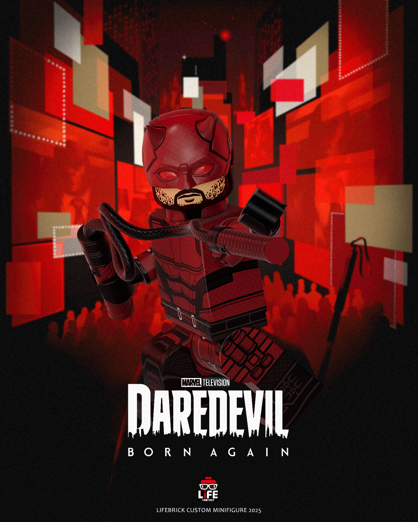 [Life Brick][Preorder] Daredevil Born Again Set [PADprinted]