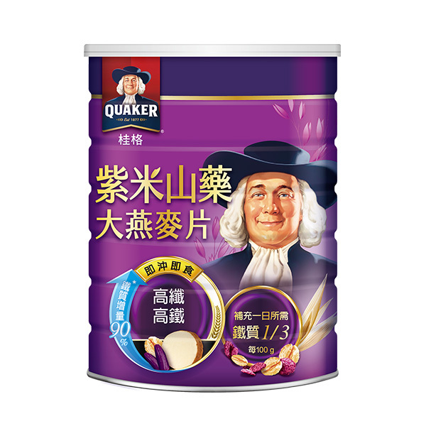桂格 紫米山藥大燕麥片700g[滿2件+1元多1件活動商品，請勿直接購買]