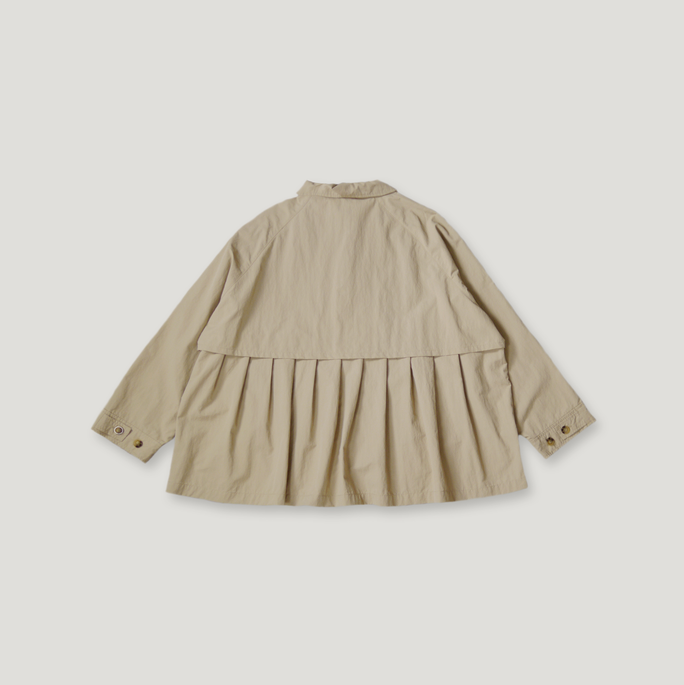 J.P.L. 拉克蘭袖防潑水壓褶短風衣