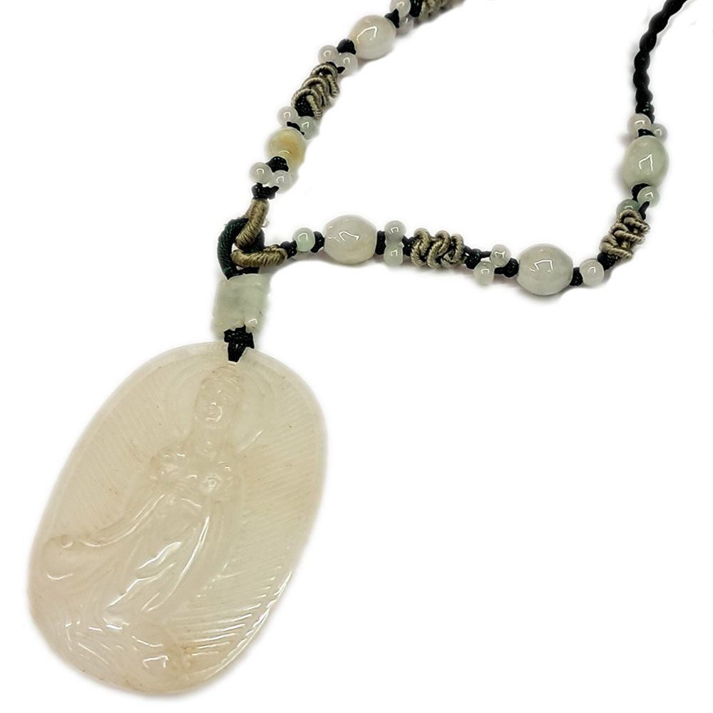白衣觀音白玉佩項鍊【十方】119503