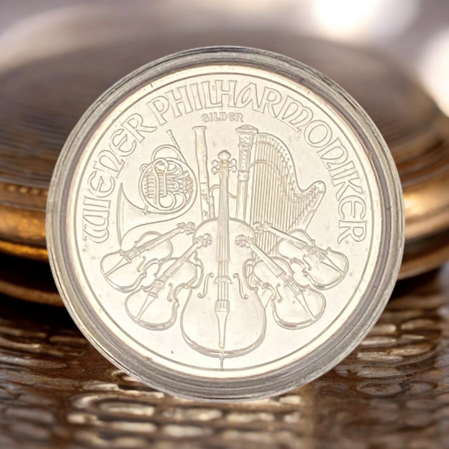 2021 Austrian 1.5 Euro Gold Concert Hall Silver Coin (99.9% silver)
