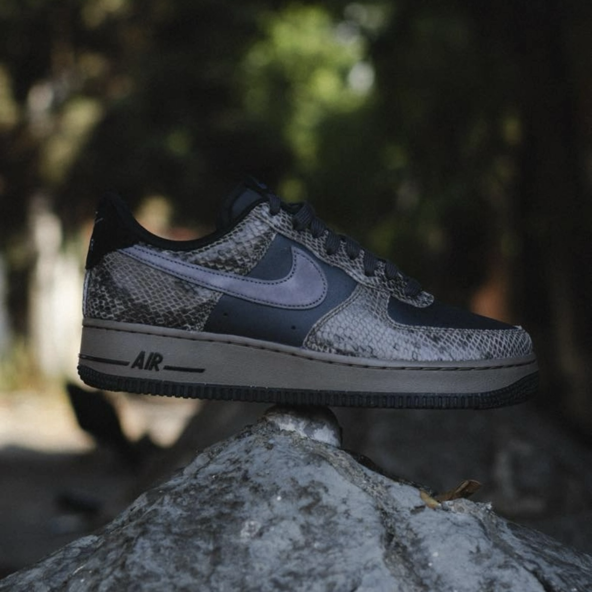 Nike Air Force 1 Low Off Noir Snakeskin 黑灰 黑棕 蛇紋 蛇鱗 休閒鞋