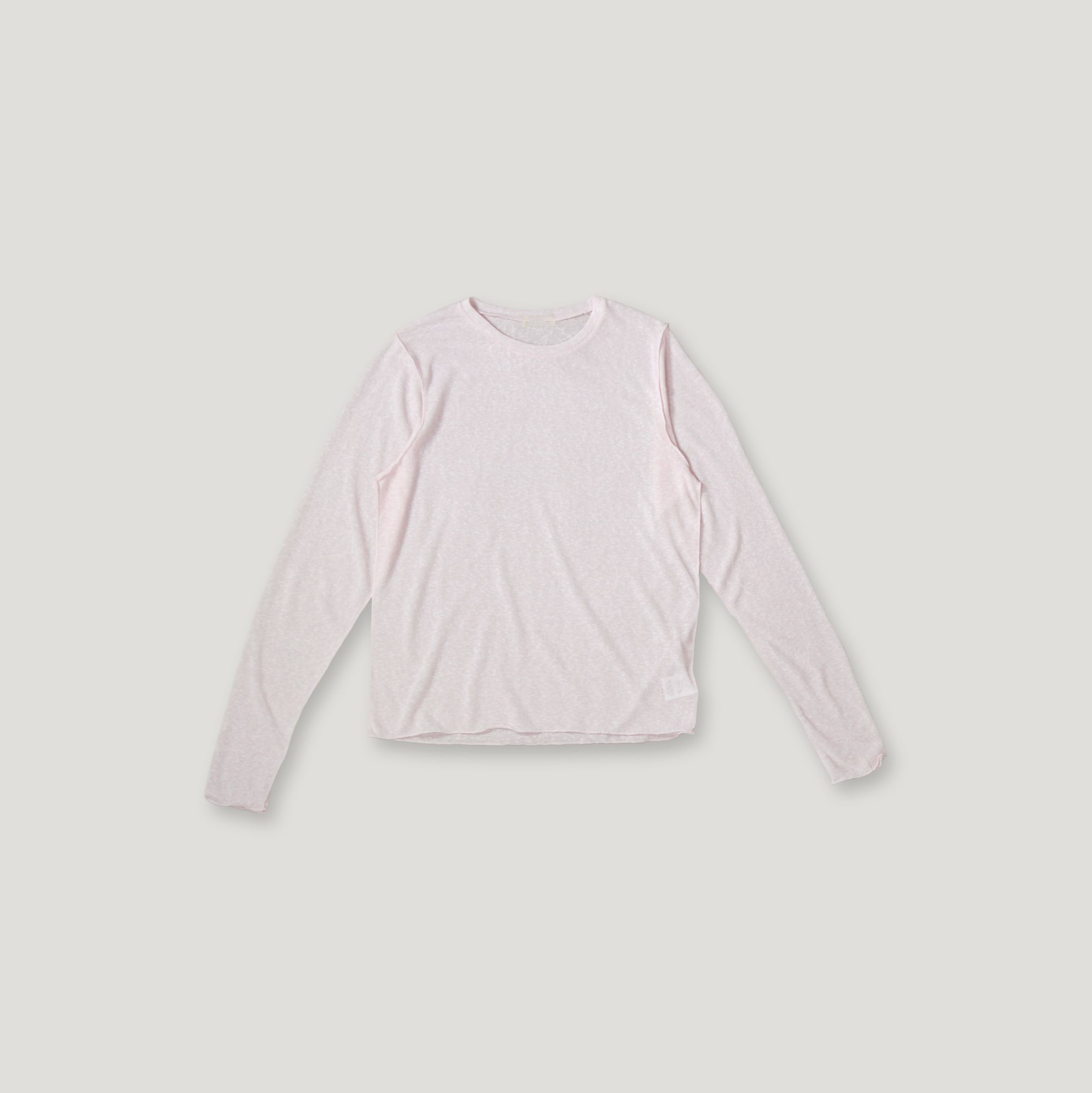 J.P.L. 圓領捲邊亞麻紗上衣 ╭ 2色 ╮