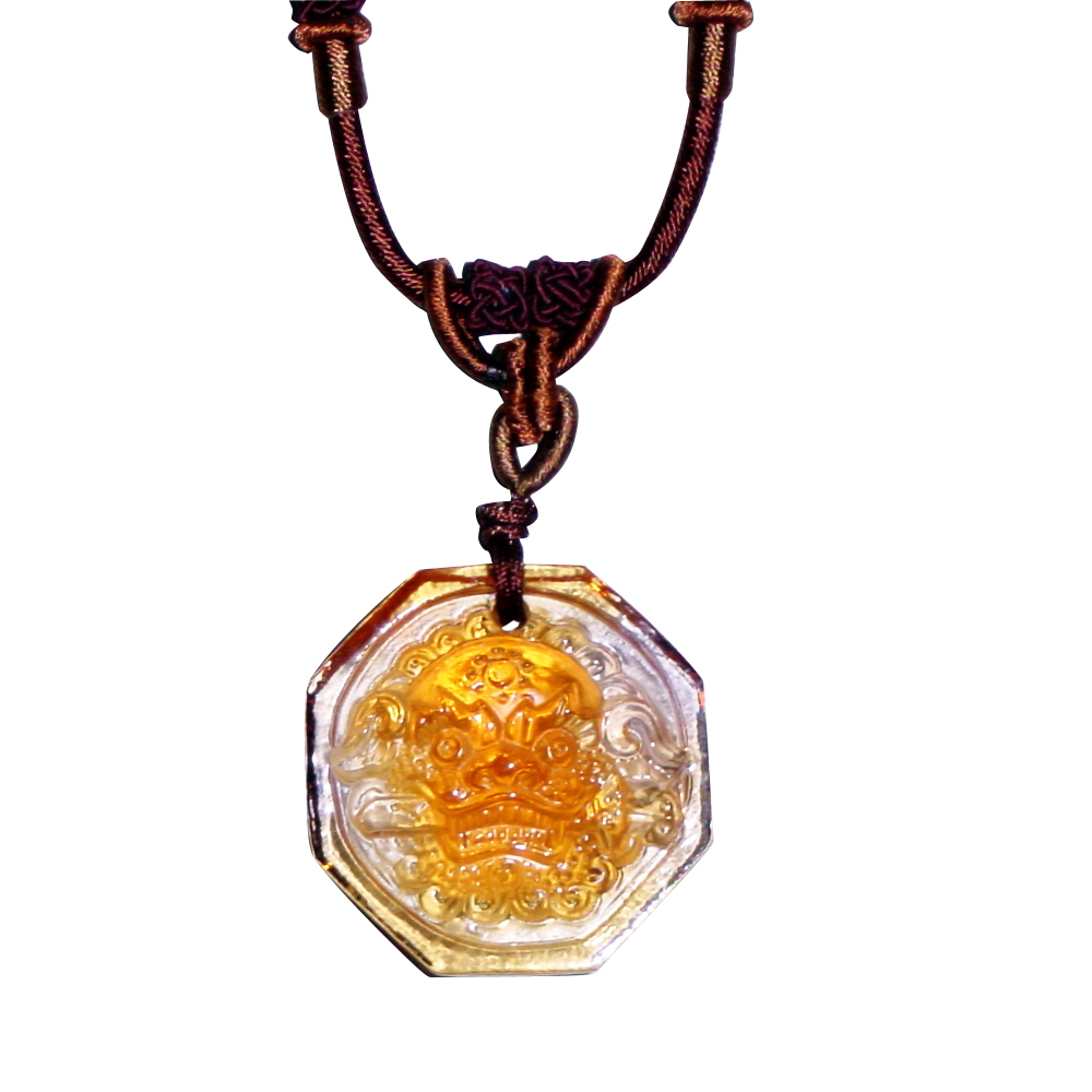 八卦獅頭龍頭項鍊 鎮宅辟邪八方來財開運納福