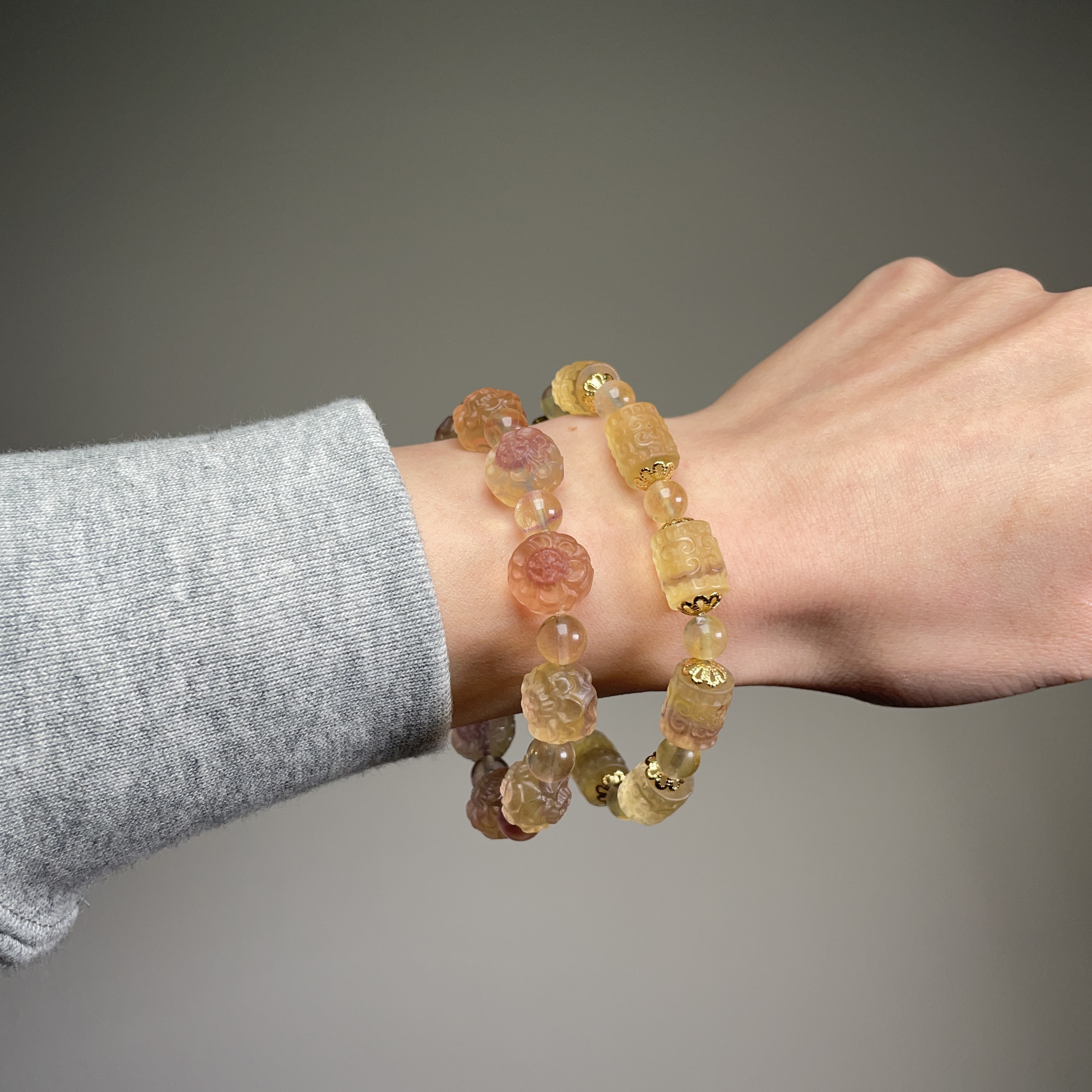 紫黃交織 · 螢石造型款