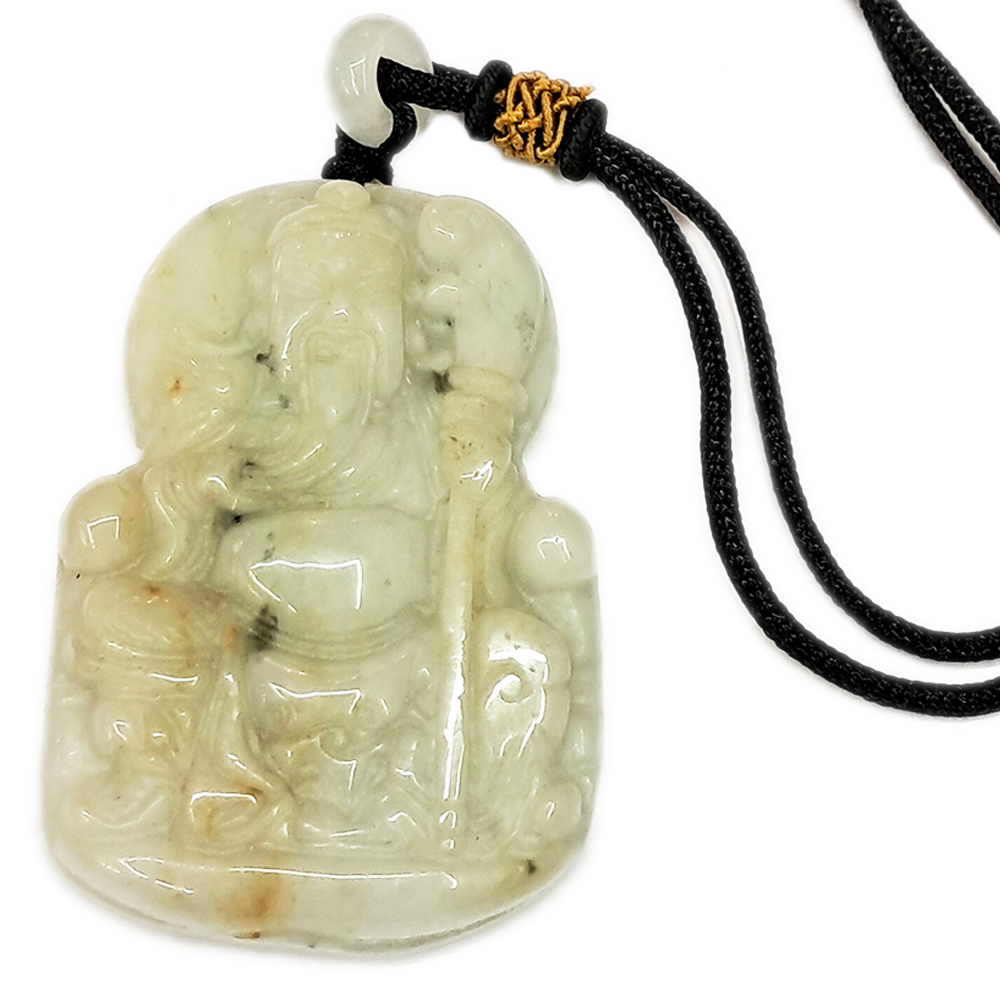 關聖帝君{緬甸玉}中國結項鍊【十方】135417