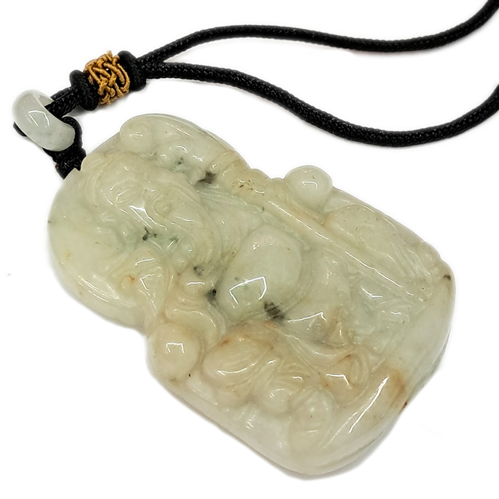 關聖帝君{緬甸玉}中國結項鍊【十方】135417