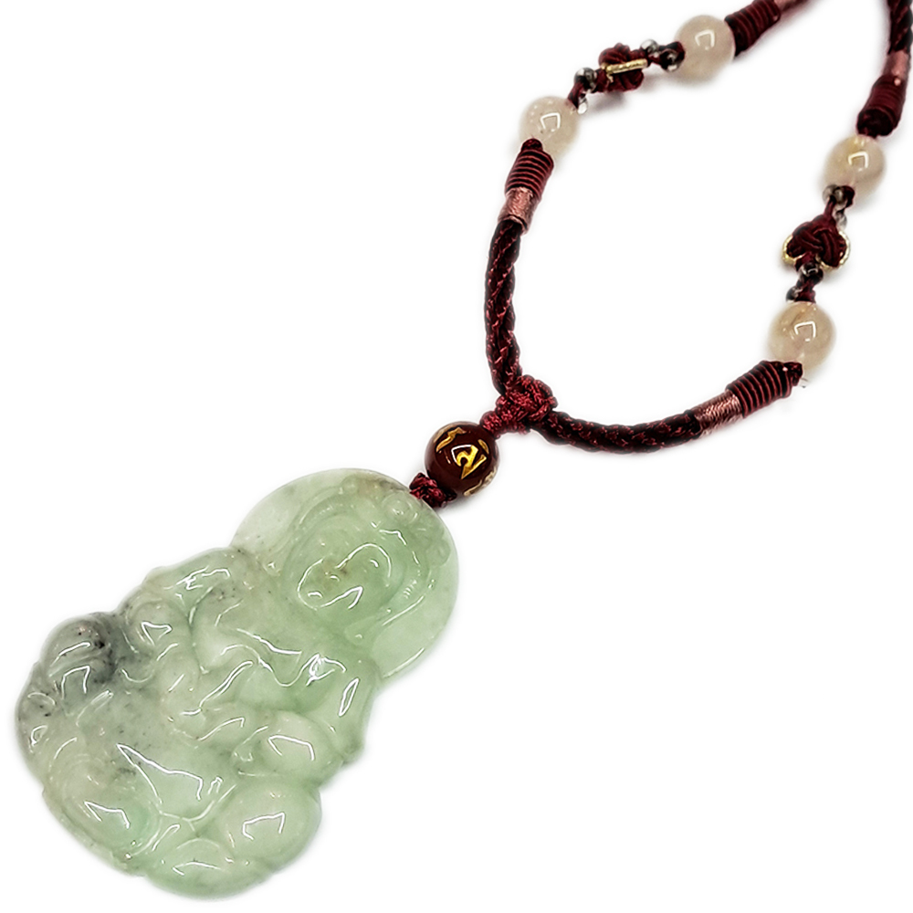 福慧觀音{湖青}玉佩項鍊【十方】136942