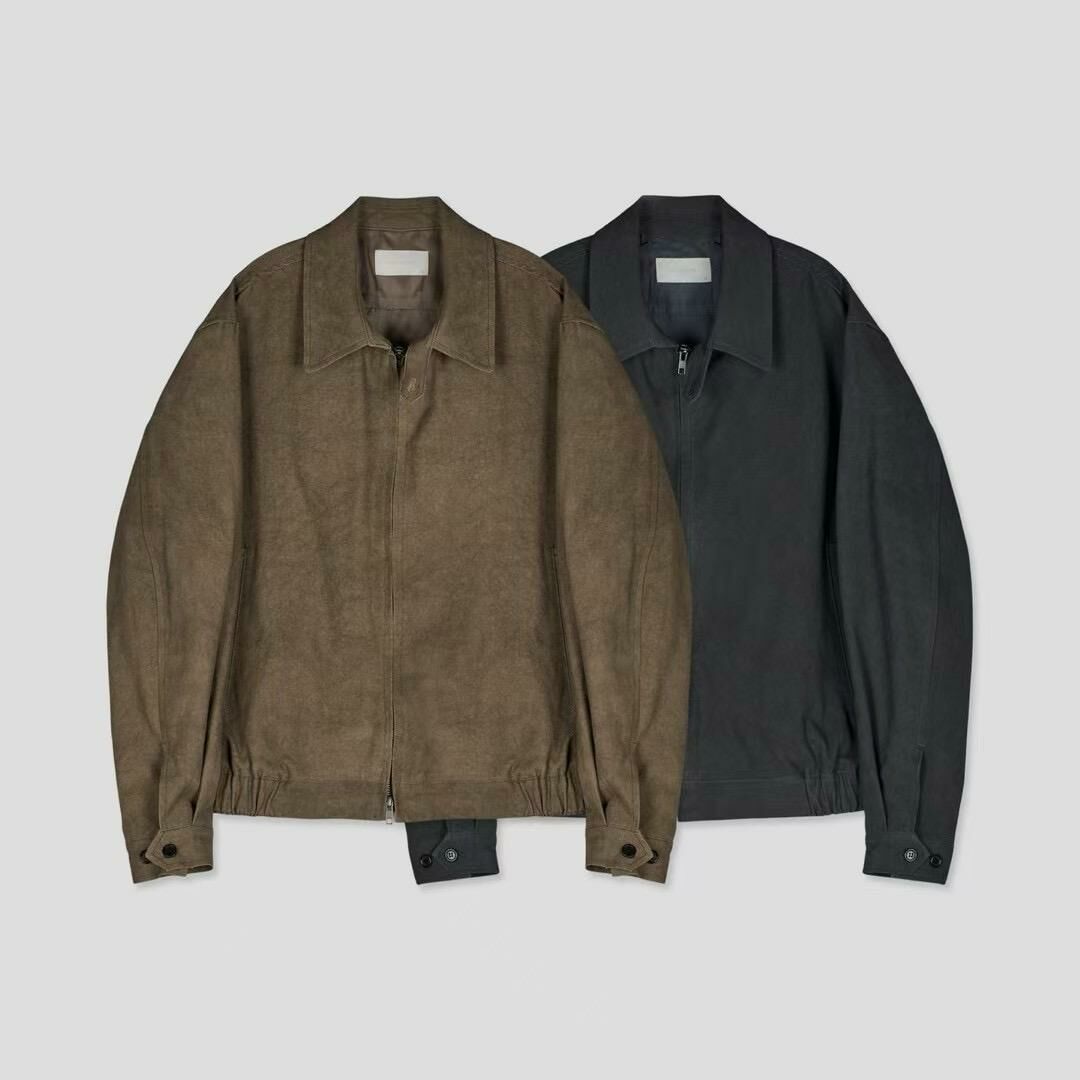 淨色反領拉鍊外套 TAC-0144JK