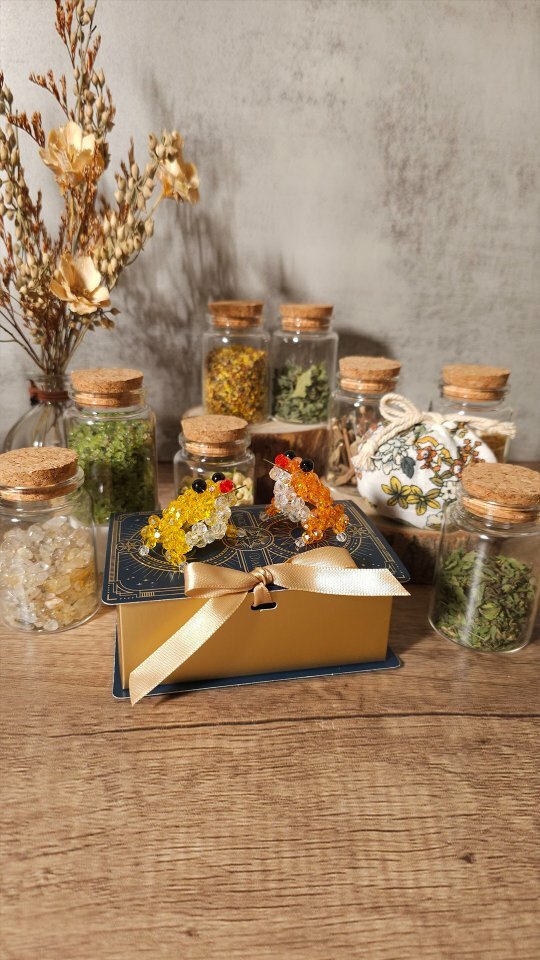 魔法藥草淨化鹽招財蛙