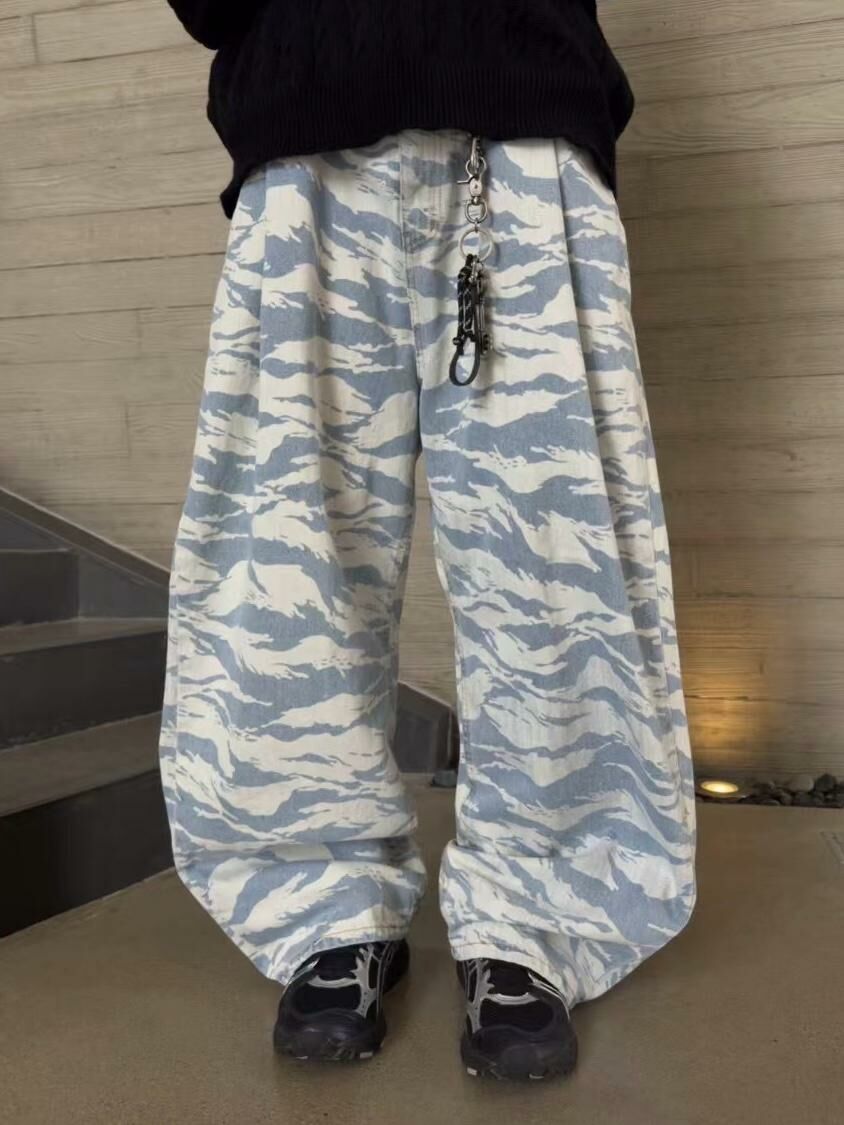 拼色鬆身褲 TAC-0145P