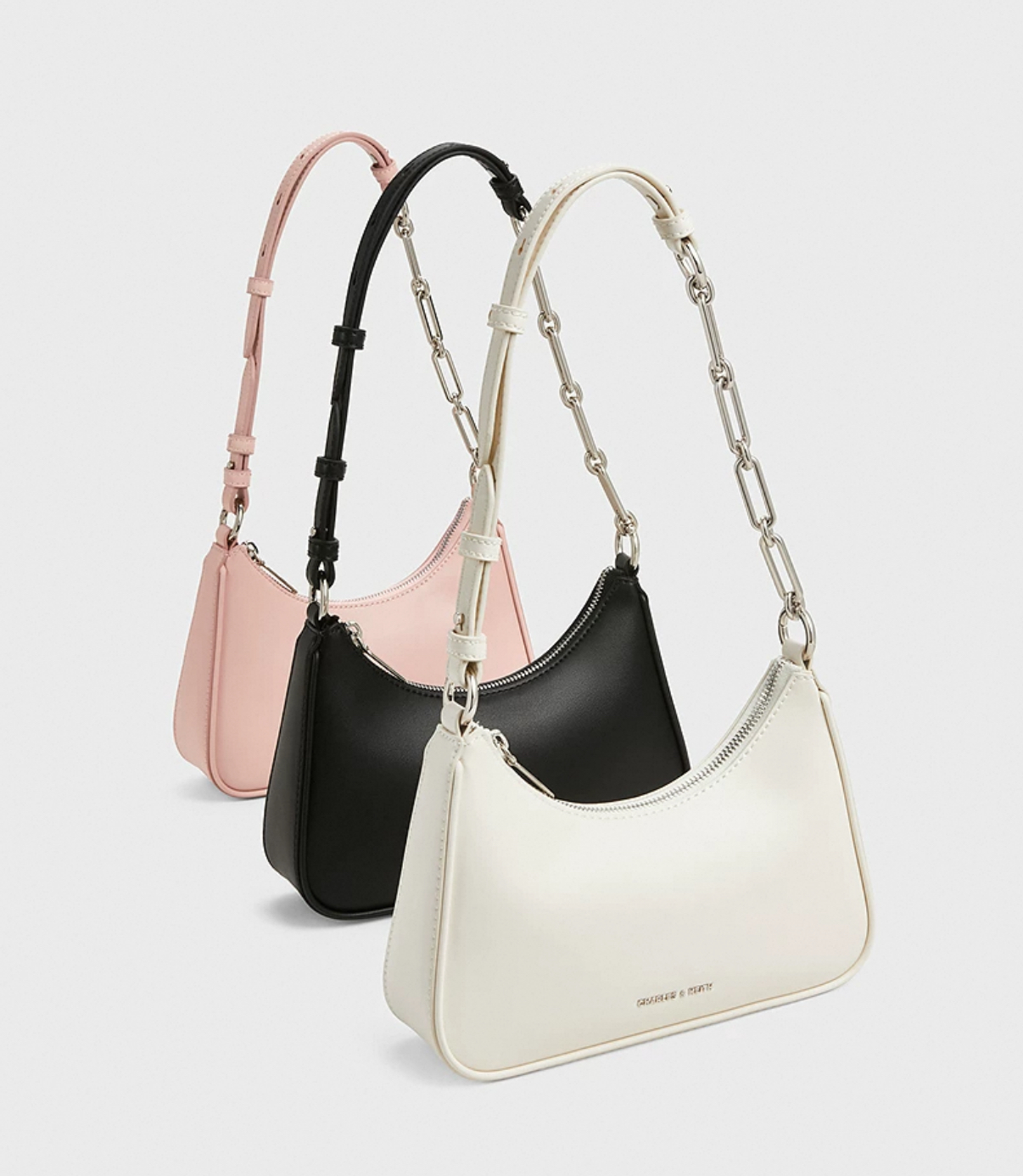 CHARLES & KEITH 小CK 鏈條 腋下包 星月包