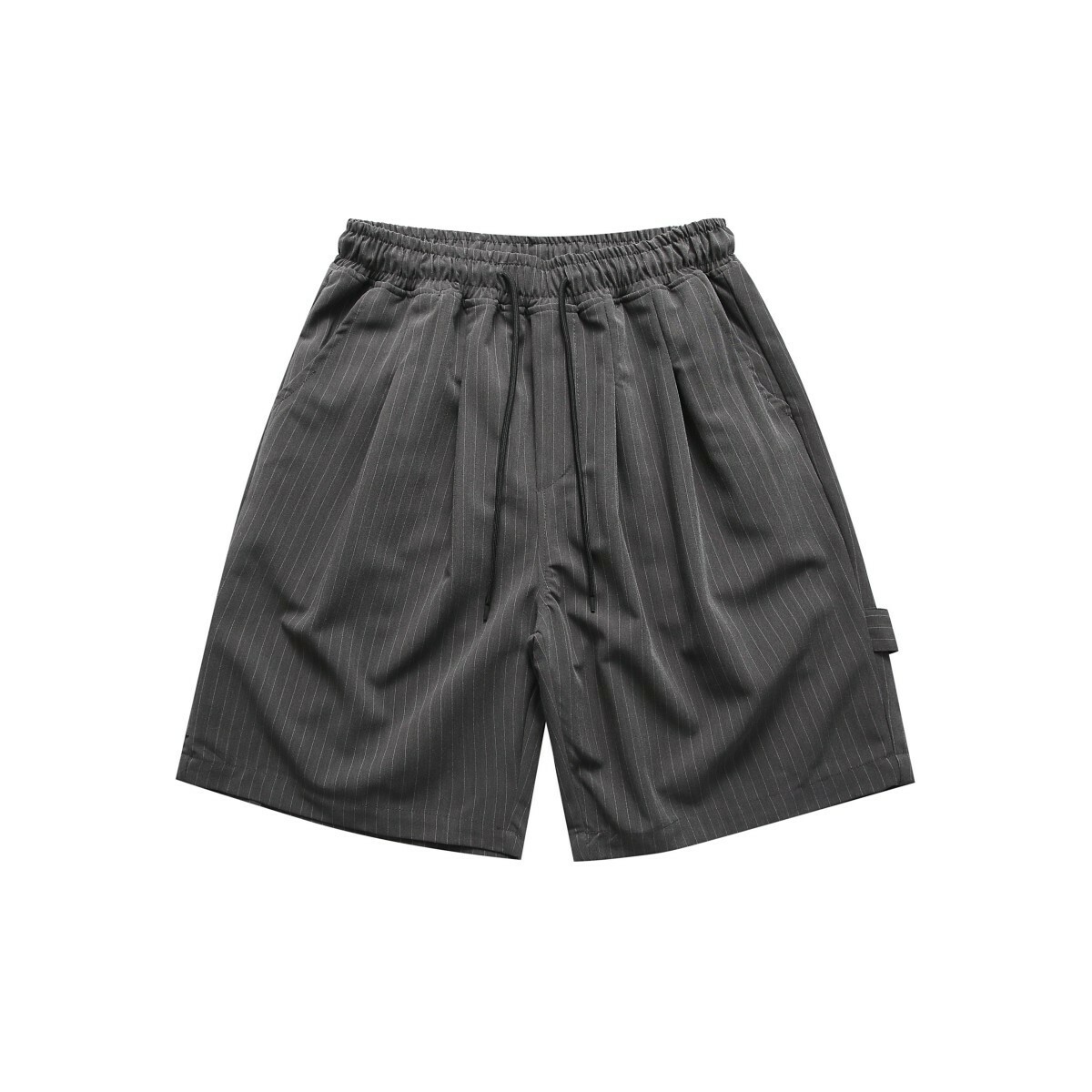 條紋抽繩休閒西裝短褲