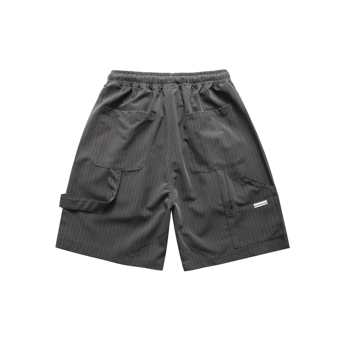 條紋抽繩休閒西裝短褲