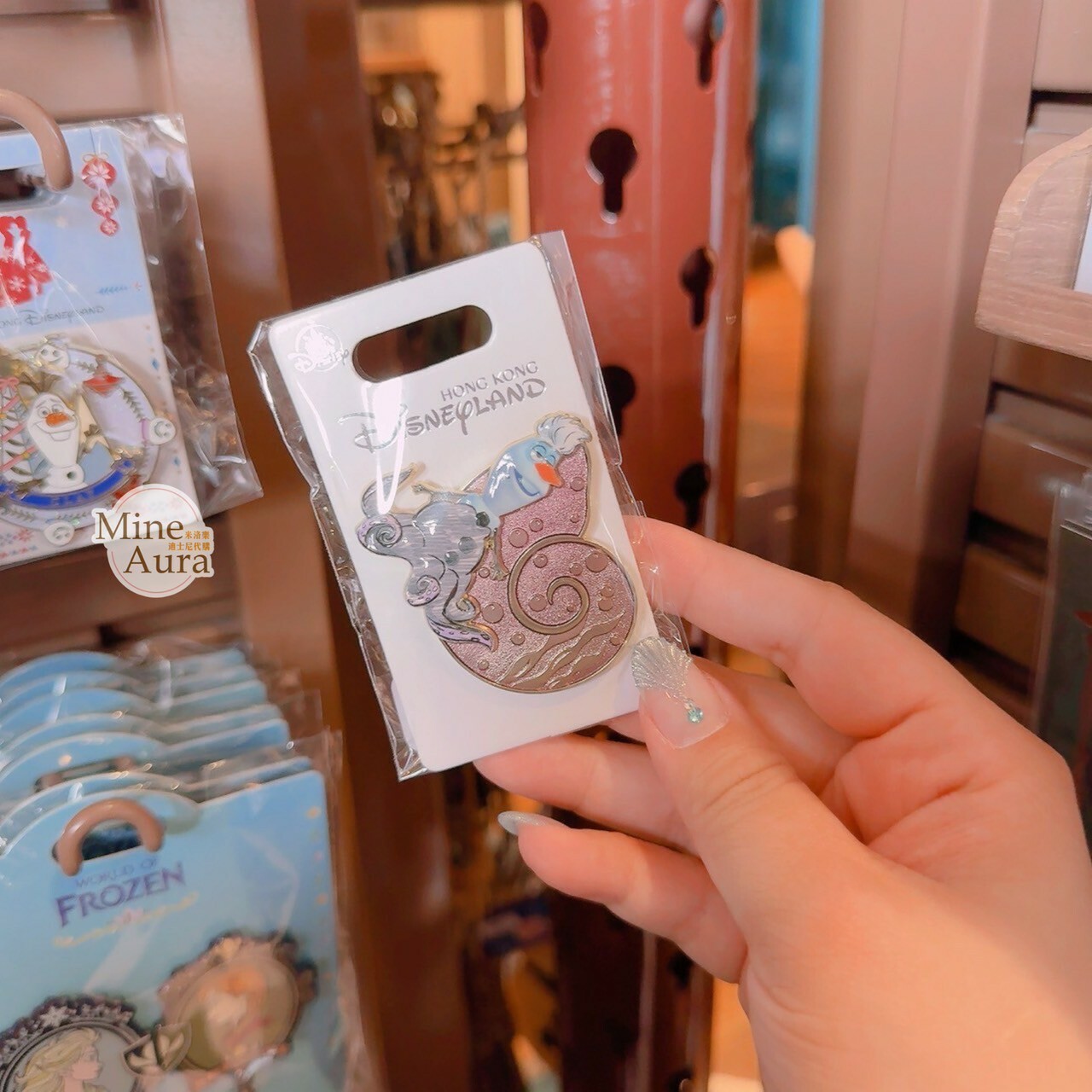雪寶 Olaf  變裝 烏蘇拉 Ursula 造型 徽章 PIN 冰雪奇緣 Frozen -香港迪士尼樂園