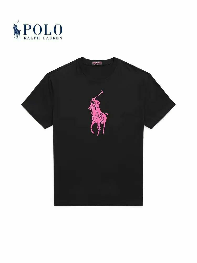 Ralph Lauren 黑色 桃紅大戰馬 Tee 男女款