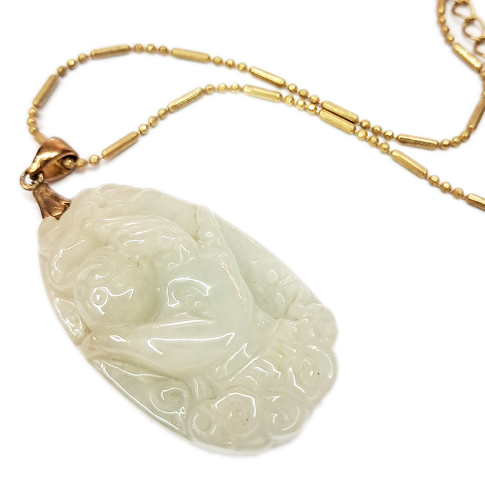 智珠在握{佛手}玉佩 中國結項鍊【十方】119814