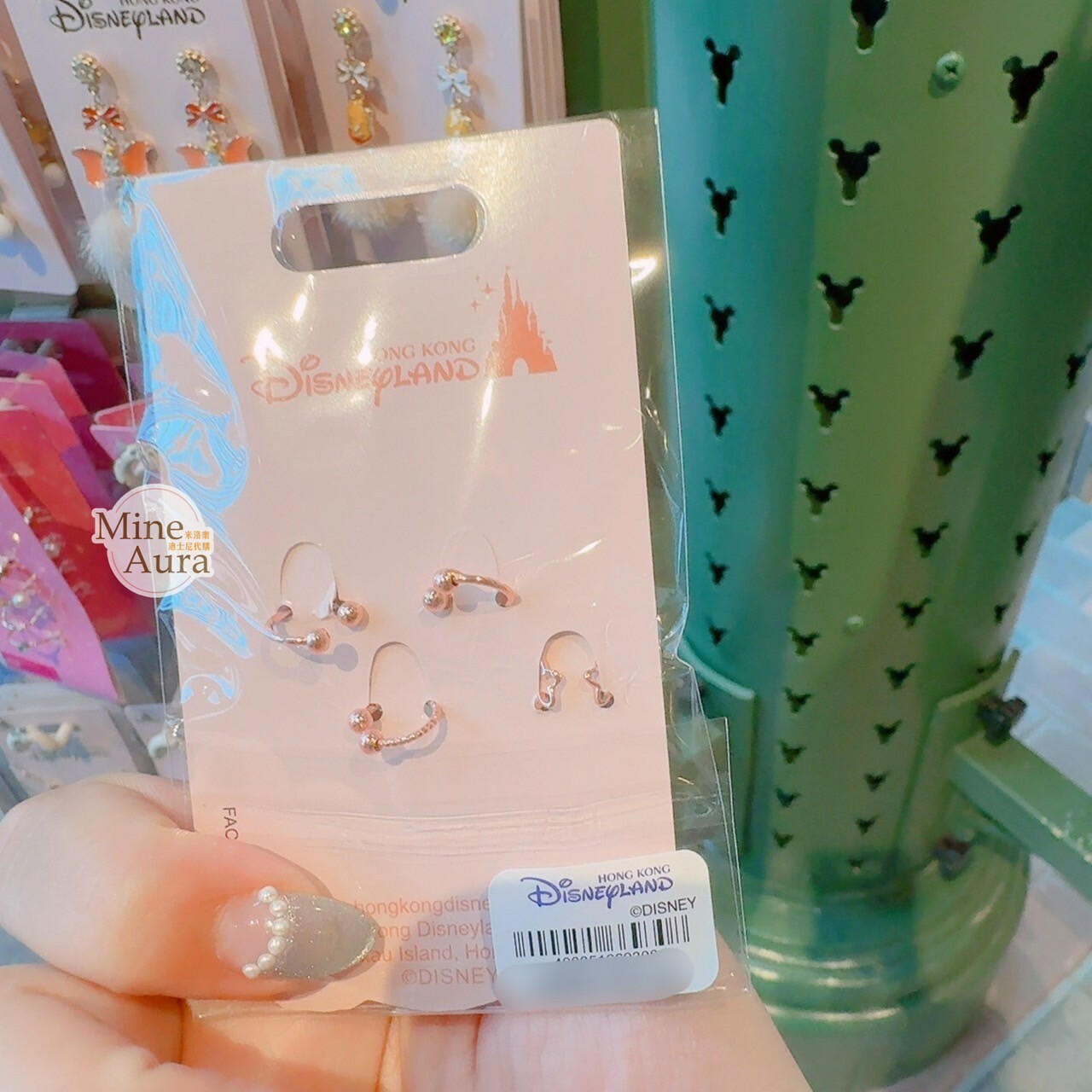 玲娜貝兒 Lina bell 大頭 造型 耳骨夾 耳環 4入組 首飾 -香港迪士尼樂園
