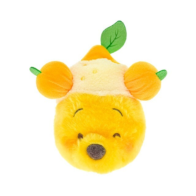 春日系列 小熊維尼 Winnie the Pooh 大頭絨毛 迷你公仔 娃娃 (搭配個人客製髮圈用) -香港迪士尼樂園