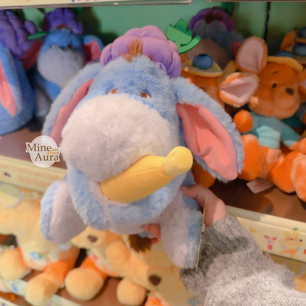 春日系列 小熊維尼 Winnie the Pooh 屹耳 Eeyore 娃娃 玩偶 -香港迪士尼樂園